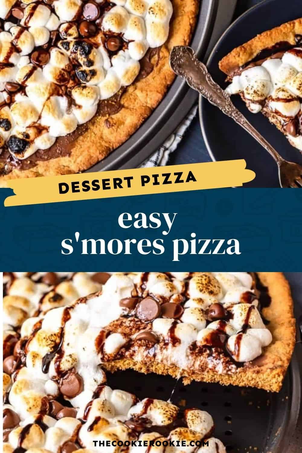 S'mores Dessert Pizza pin image