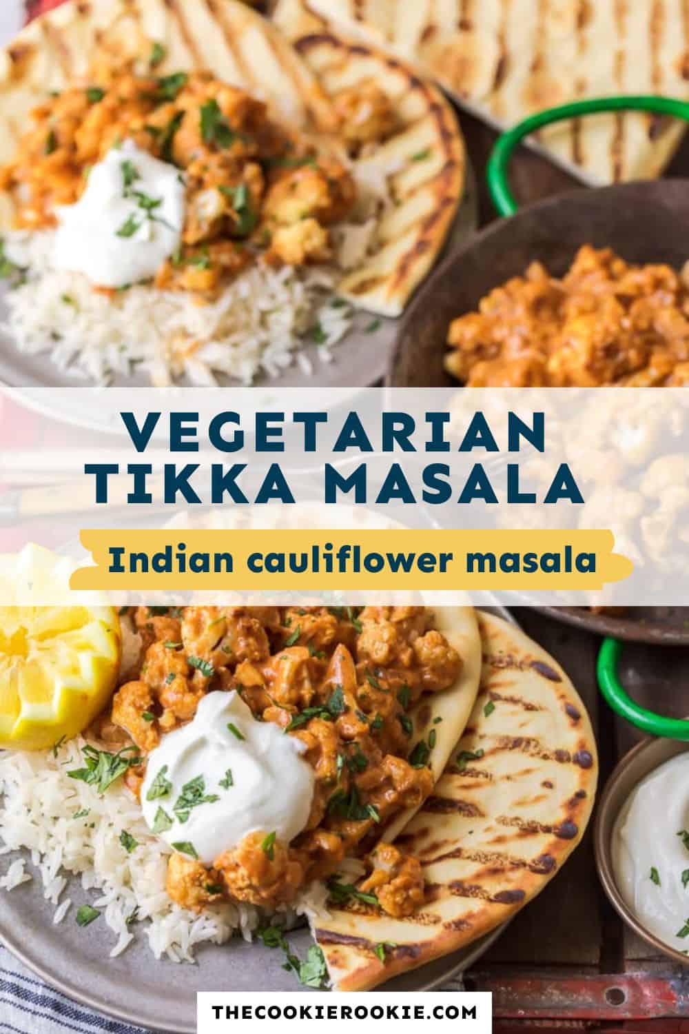 vegetarian tikka masala pin image