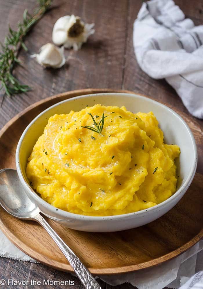 Creamy Kabocha Squash Mashed Potatoes | Flavor the Moments