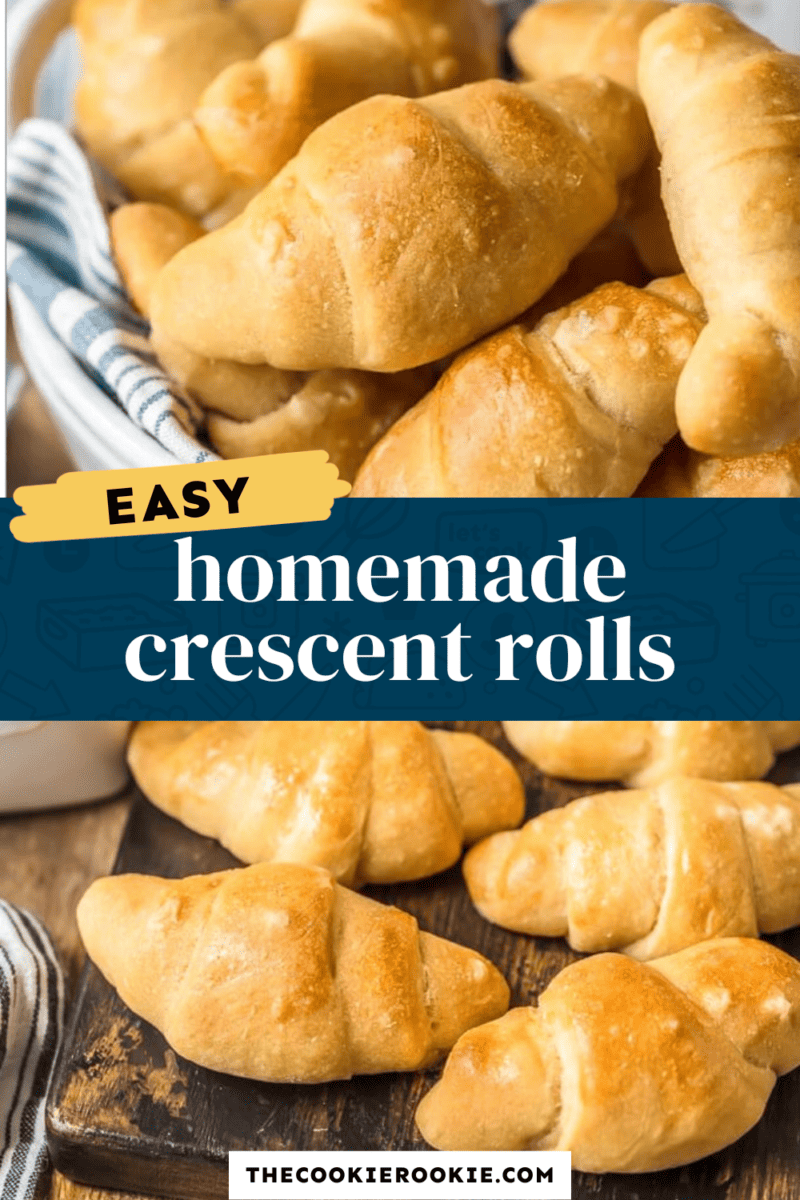 Easy homemade crescent rolls recipe.