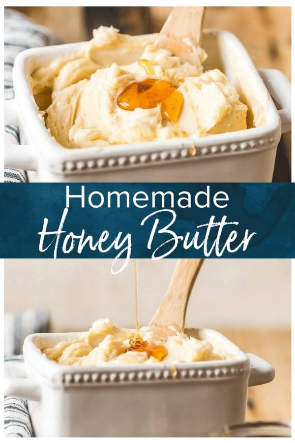 This homemade Honey Butter recipe is simple and sweet. Learn how to make honey butter for all your favorite breads, from croissants to crescent rolls to biscuits!