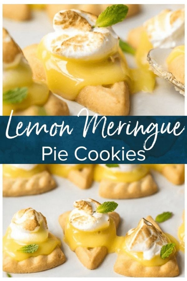 These lemon meringue cookies are a fun, bite-sized version of lemon meringue pie! These easy lemon meringue pie tarts are the perfect dessert to serve at parties!