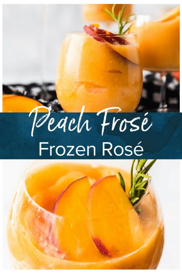 This Peach Frosé Recipe is a cocktail you definitely need for this hot Summer heat! All you need is frozen peaches, some Rosé wine, and a little honey. Frozen Rose is such a quick and easy fun cold drink to throw together for parties, friends and family, or just a quiet afternoon at home. We will show you how to make Frose and spice things up with this Peach Frose Recipe. So delicious, easy, fresh, and fun