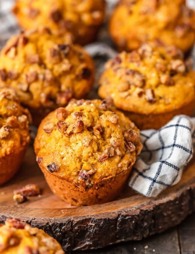 Pumpkin Muffins are the perfect fall treat! Nothing says autumn like pumpkin, and these Pumpkin Spice Muffins are my absolute favorite. This easy pumpkin muffins recipe is sweet and flavorful.