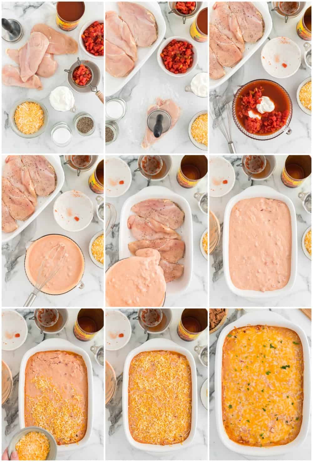 step by step photos for southwest chicken