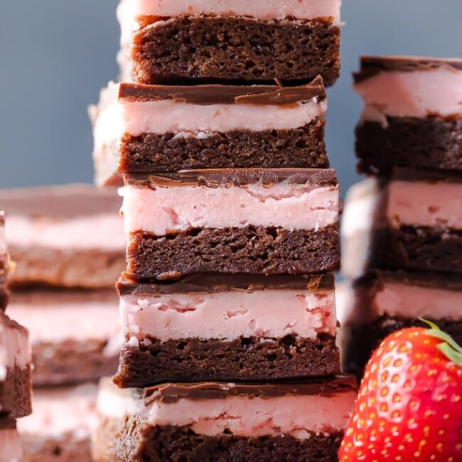 strawberry brownies