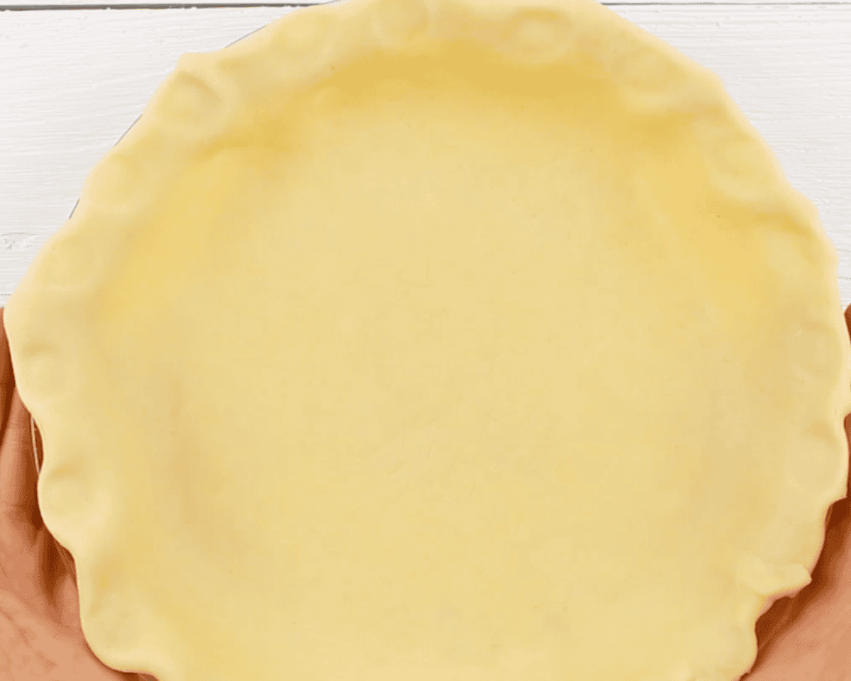 Raw pie crust.