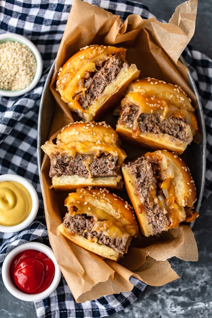 mini cheeseburger sliders