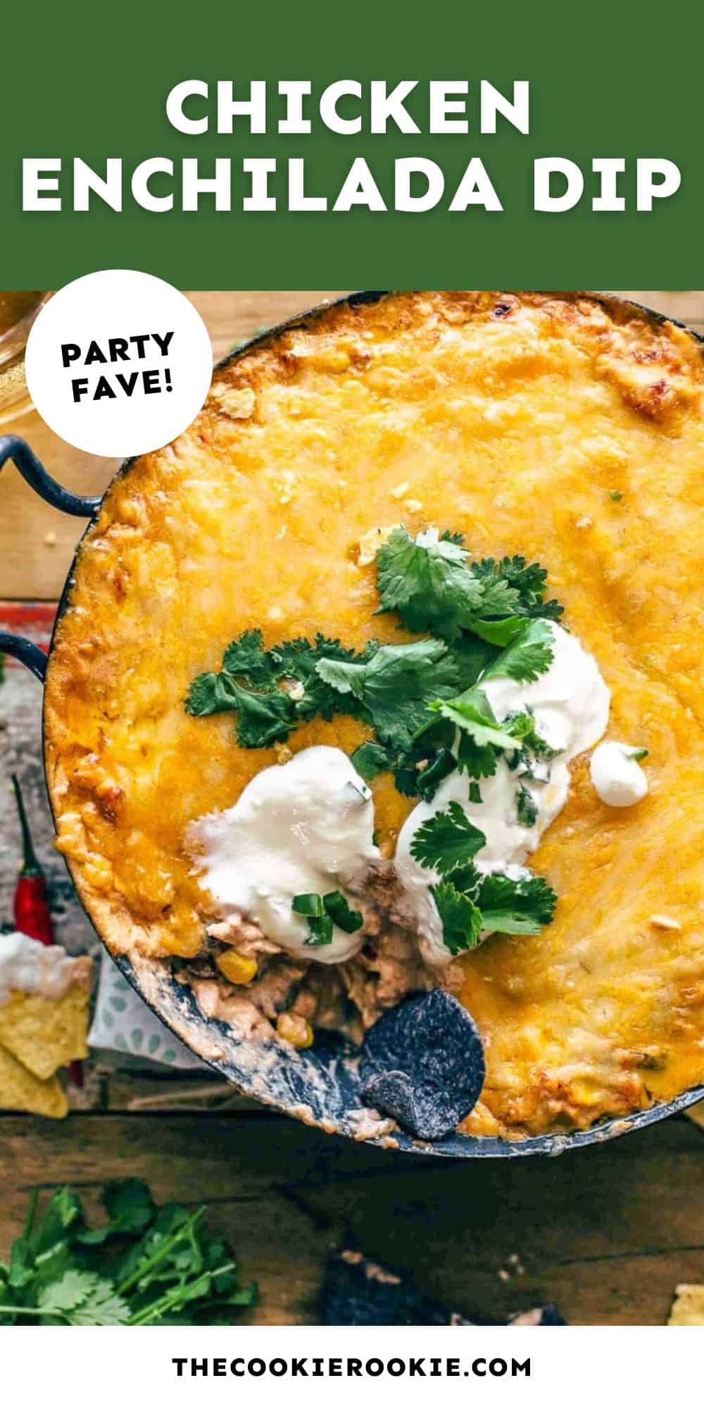 Chicken Enchilada Dip pin image