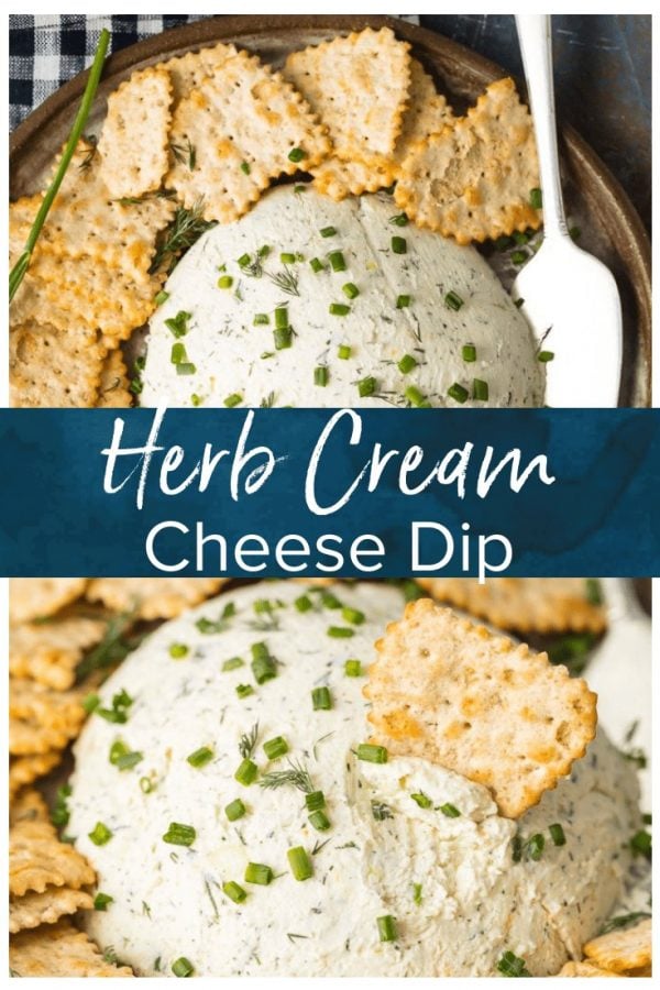 Herb Cream Cheese Dip is a simple yet delicious dip that's perfect for any party or any occasion. Serve it with crackers and guests will devour it! This Herb Coeur a la Creme recipe is savory, tasty, and super easy. There are so many uses for outside of dipping, you will be amazed!