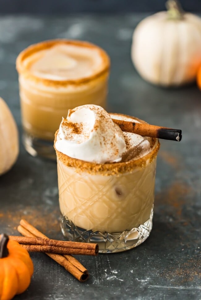 Pumpkin Spice White Russian for Halloween Drink