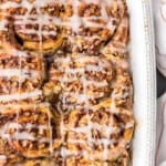 cinnamon roll french toast casserole featured