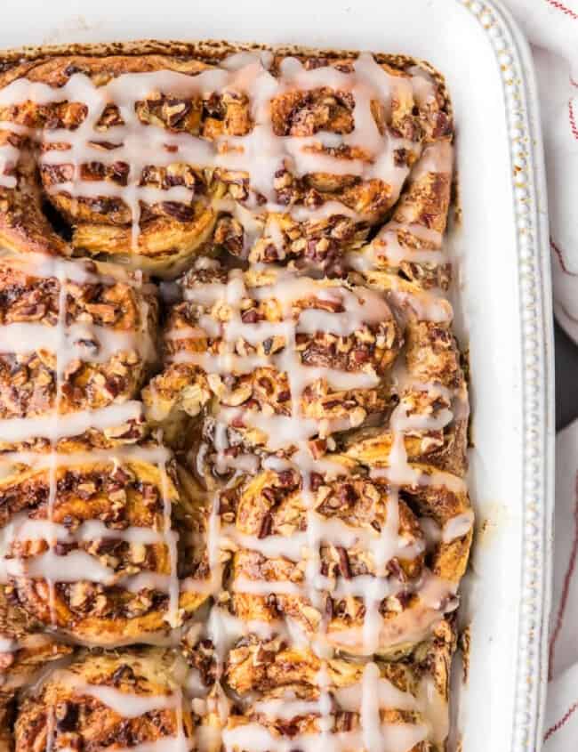 cinnamon roll french toast casserole featured