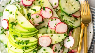 Creamy Cucumber Salad Recipe (Cucumber Apple Salad)