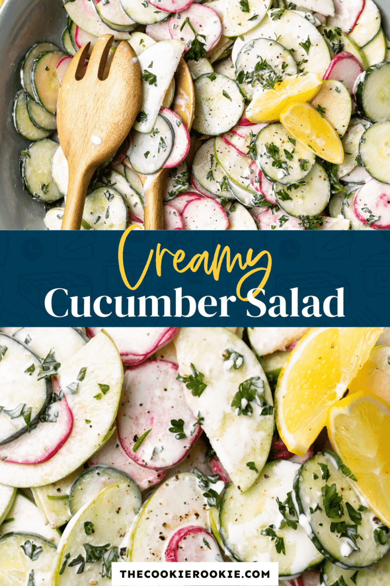 cream cucumber salad pinterest.