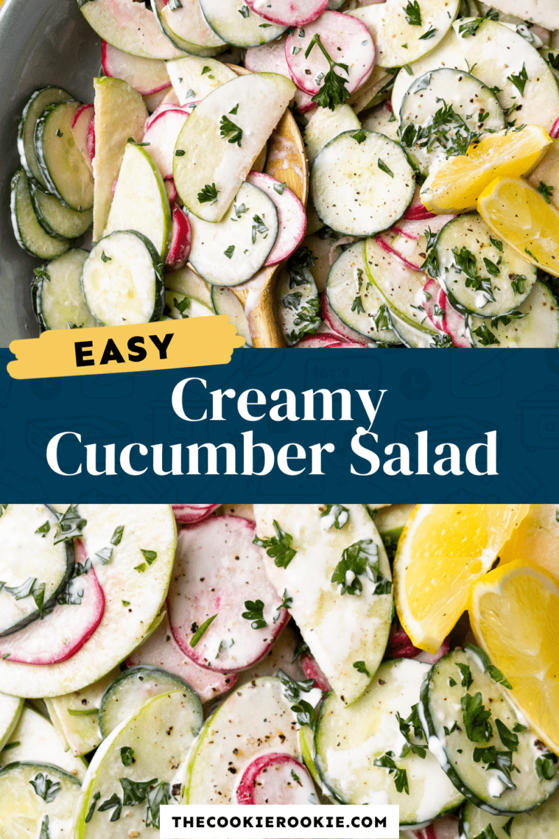 cream cucumber salad pinterest.
