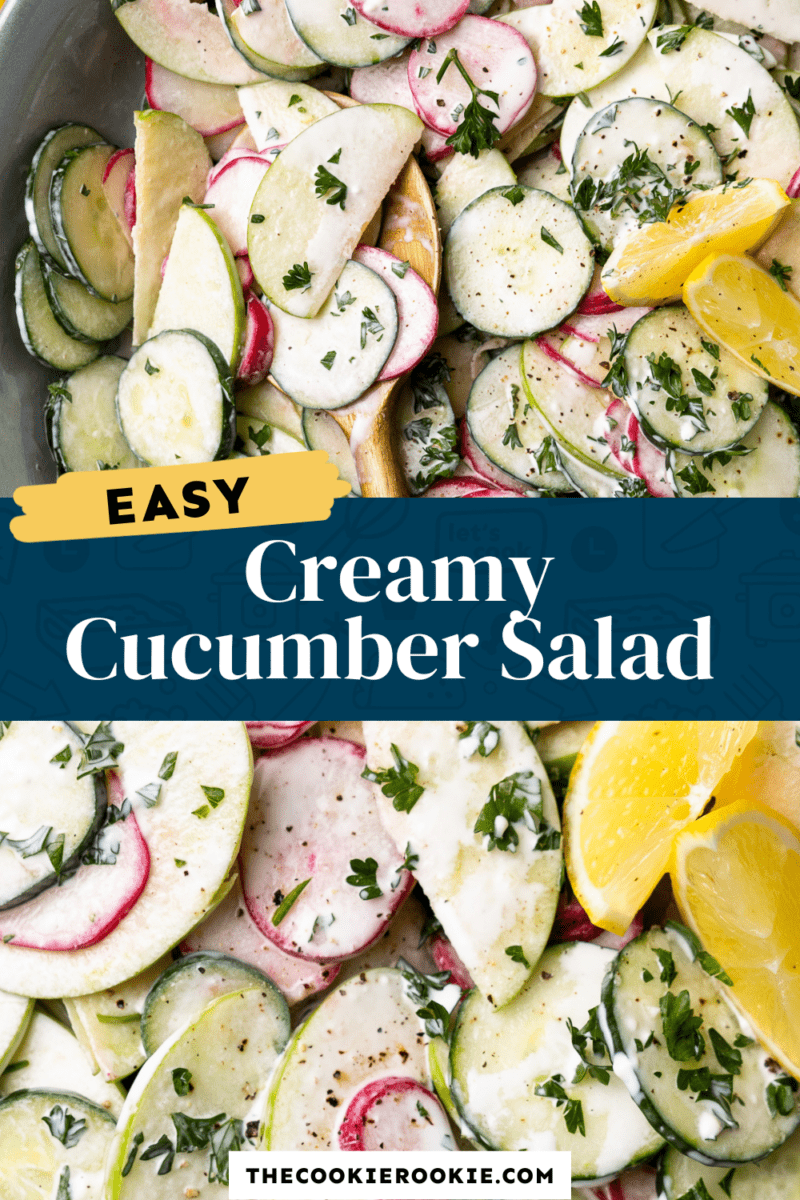 Creamy Cucumber Salad  Cucumber Apple Salad  Recipe - 85