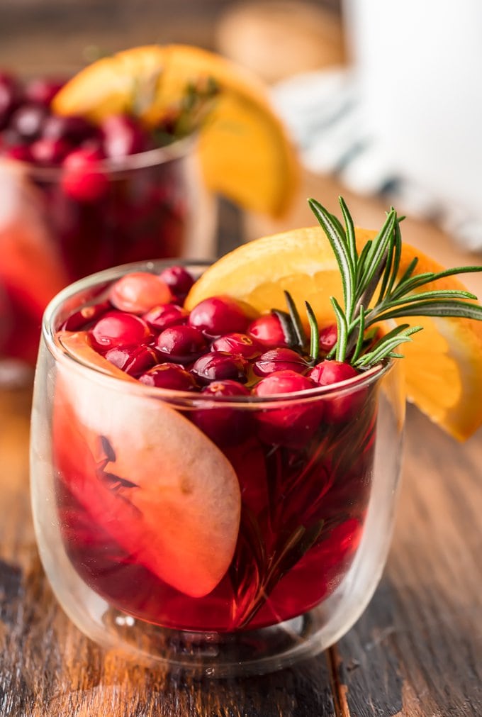 Spiced cranberry apple cider