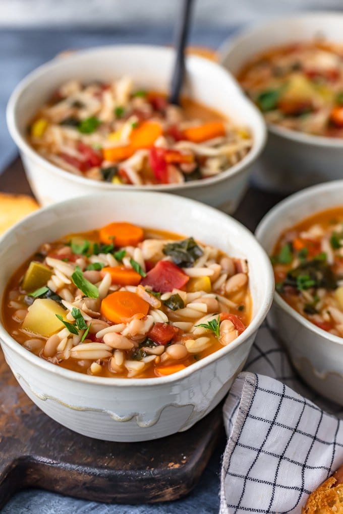 Easy minestrone soup recipe with pancetta