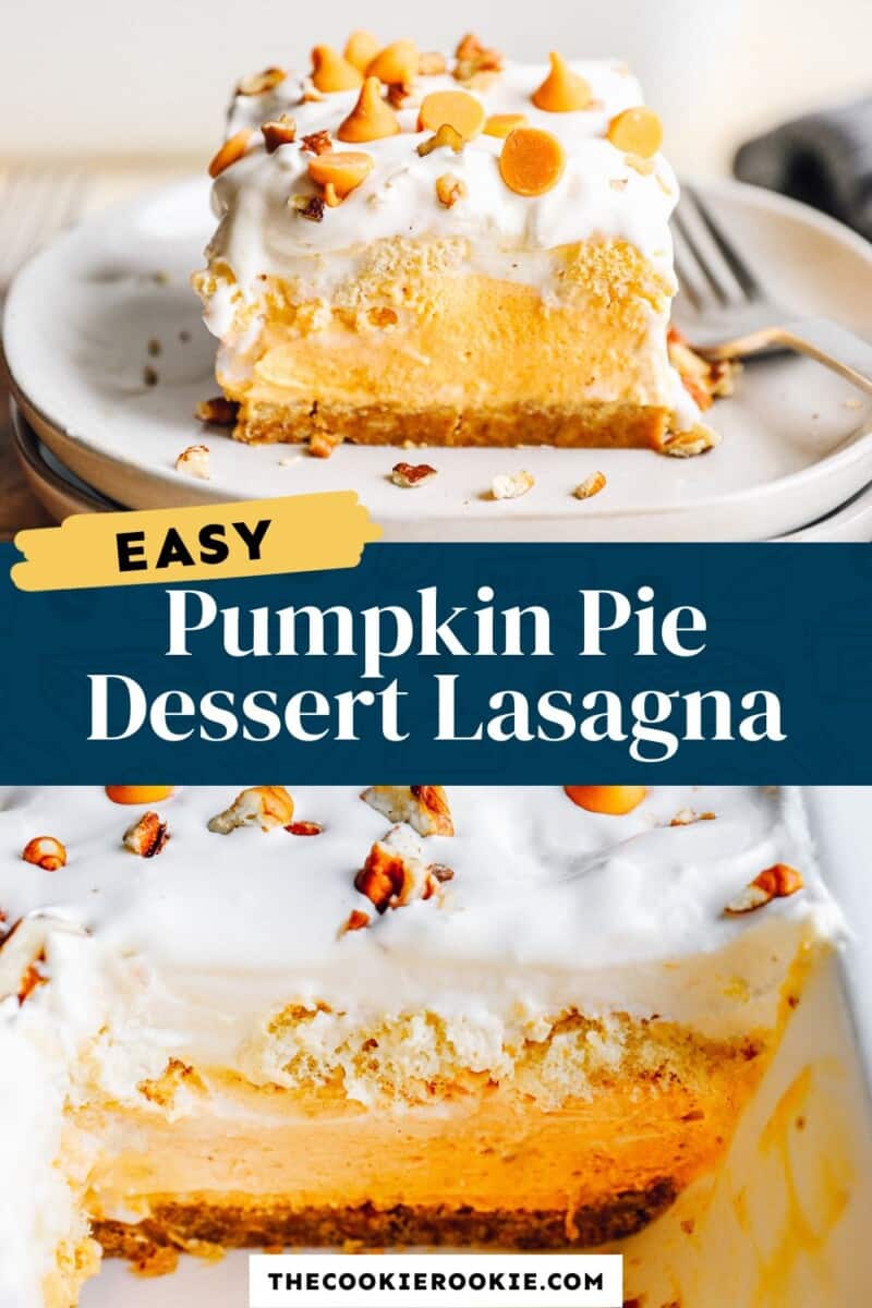 pumpkin pie dessert lasagna pinterest