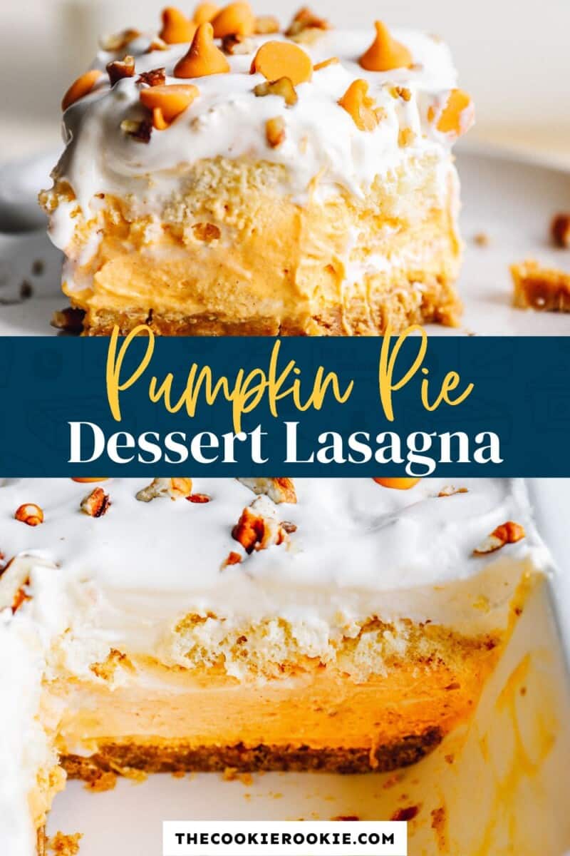 pumpkin pie dessert lasagna pinterest