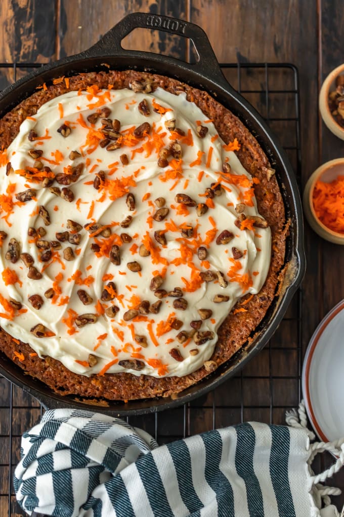 Skillet Carrot Cake with Cream Cheese Frosting - 85