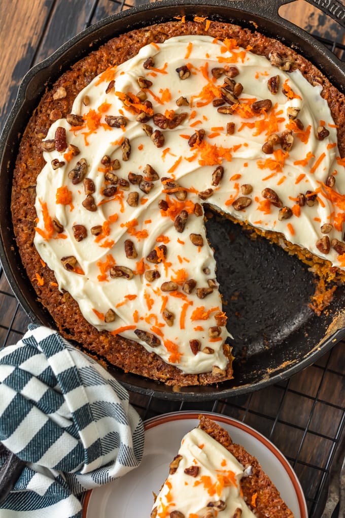 Skillet Carrot Cake with Cream Cheese Frosting - 33
