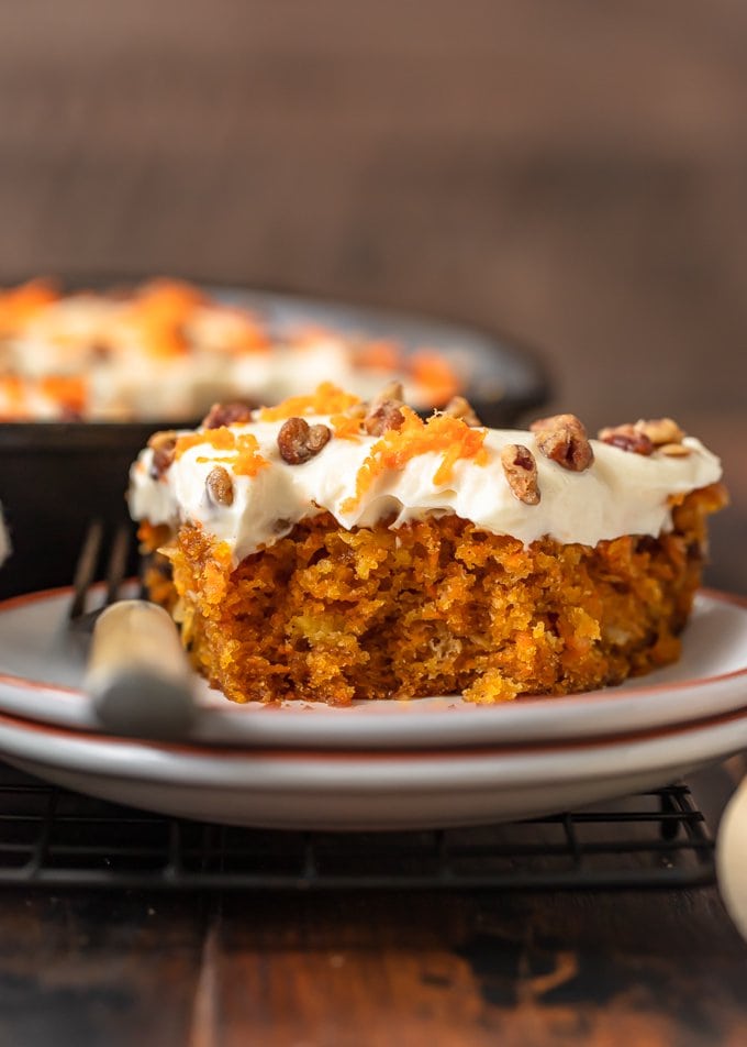 Skillet Carrot Cake with Cream Cheese Frosting - 7