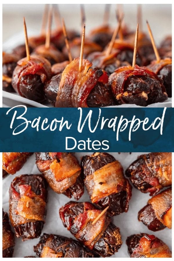 This Bacon Wrapped Dates recipe is one tasty appetizer! Everyone loves a good bacon wrapped recipe, and these bacon wrapped dates with goat cheese and pecans are out of this world. They're perfect for game day and New Year's Eve!