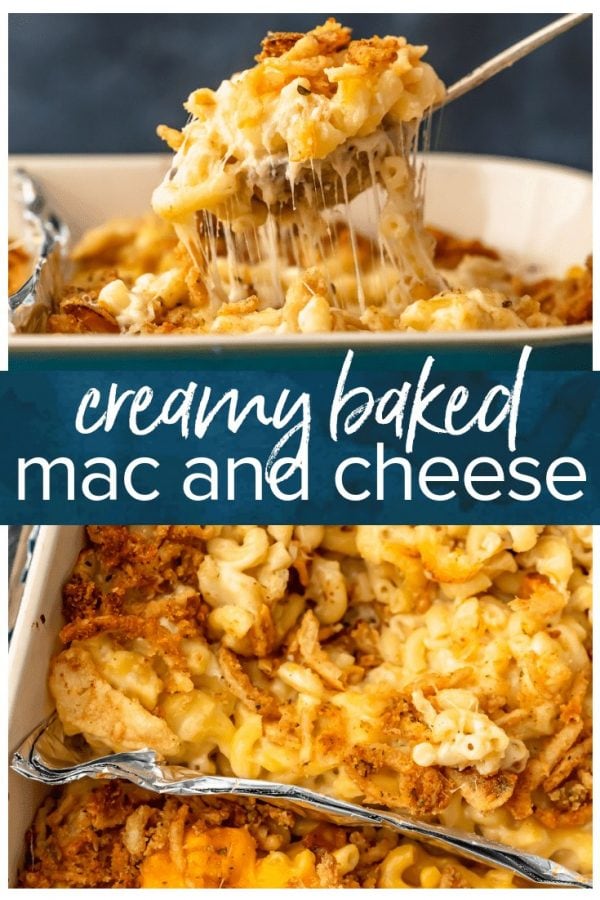 baked mac and cheese pinterest collage