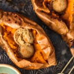 The Perfect Baked Sweet Potato is easy to achieve. So if you're wondering how to bake sweet potatoes, then you've come to the right place! Find out how long to bake sweet potatoes, plus my favorite SIMPLE way to eat them (with butter and cinnamon sugar!).