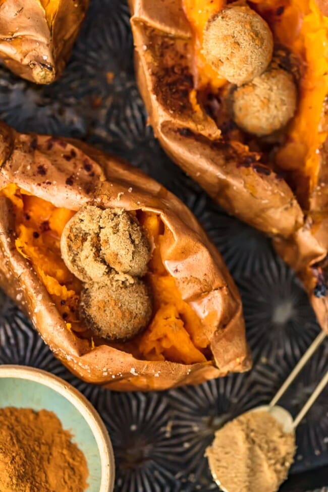The PERFECT Baked Sweet Potato (with Cinnamon Sugar) Recipe The