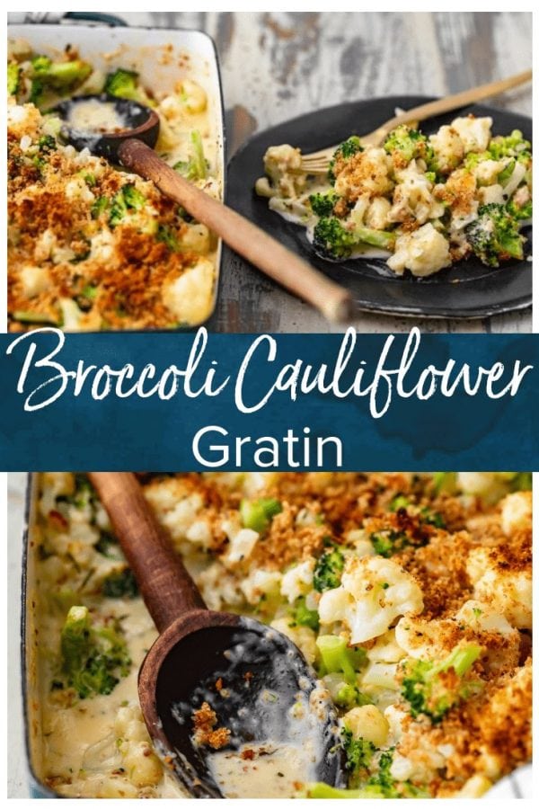 Cauliflower Gratin is an easy side dish you're sure to love! This Cheesy Broccoli Cauliflower Recipe is absolutely delicious. Be sure to add Cauliflower Broccoli au Gratin to your holiday table!