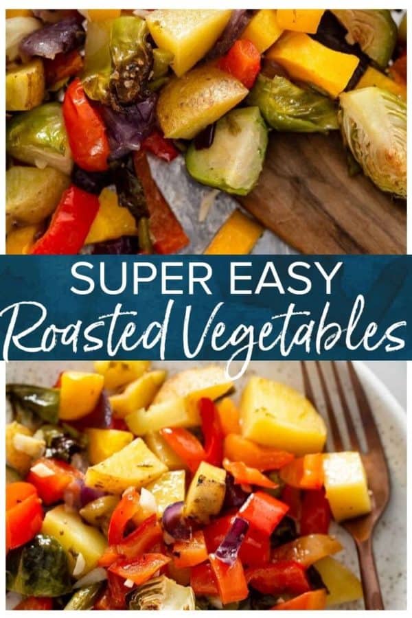 easy roasted vegetables pinterest pic
