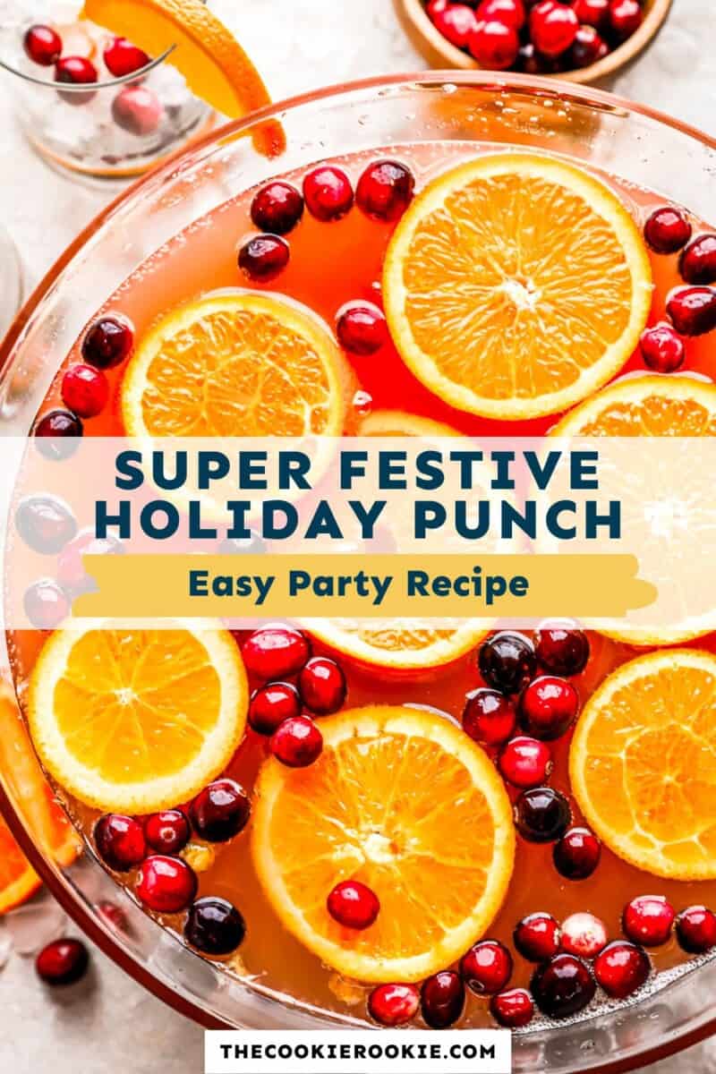 Easy holiday punch recipe.