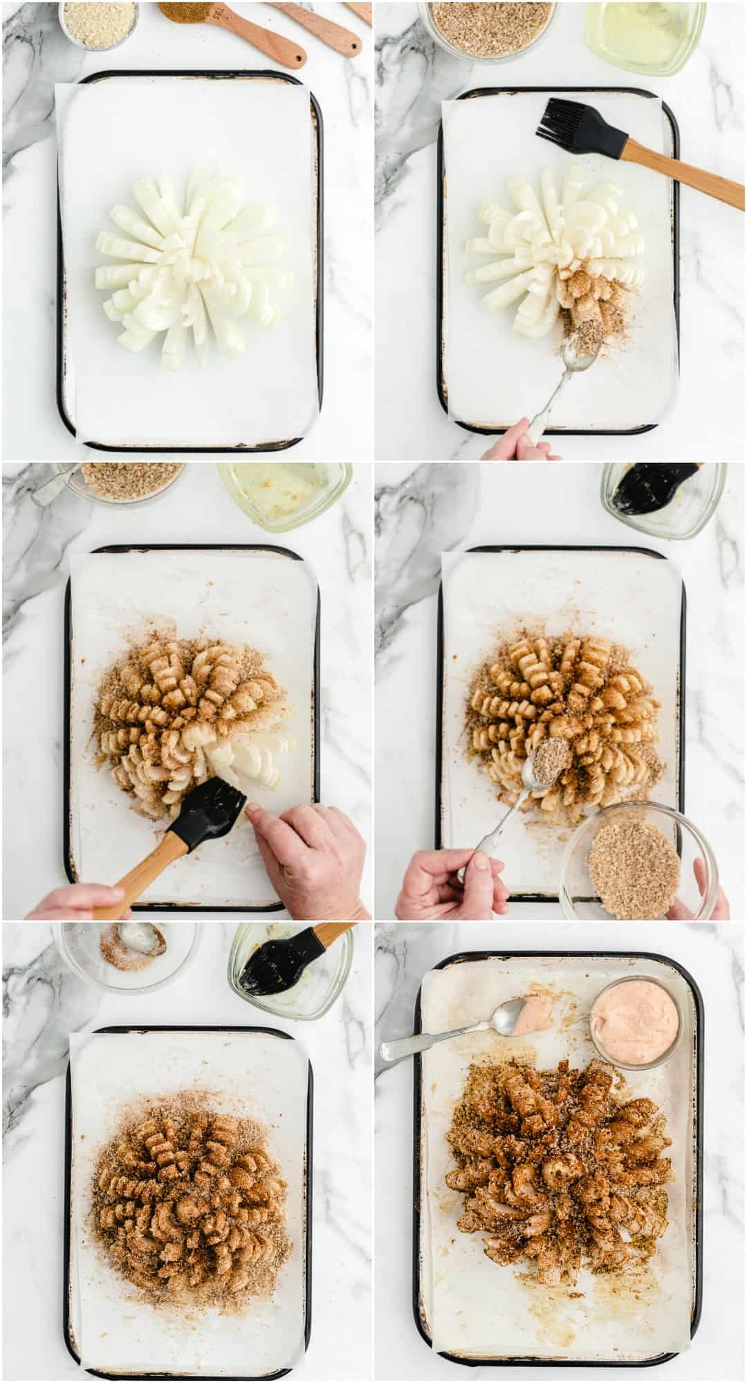 Baked Blooming Onion Healthier Bloomin Onion Video Baked Blooming Onion Healthier Bloomin Onion Video