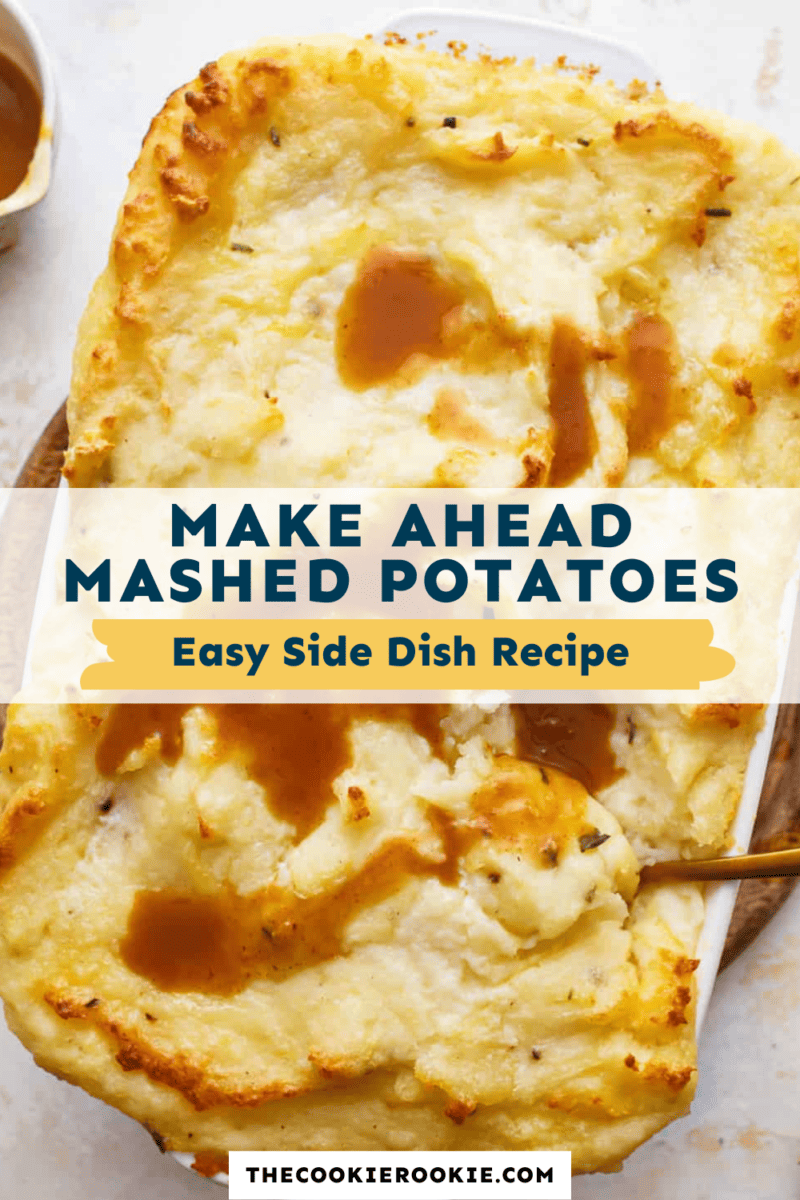 Make ahead mashed potatoes recipe.