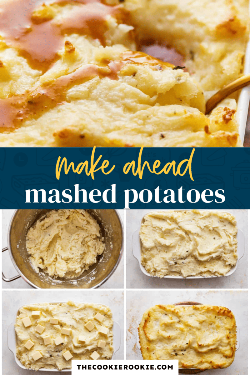 Make ahead mashed potatoes.
