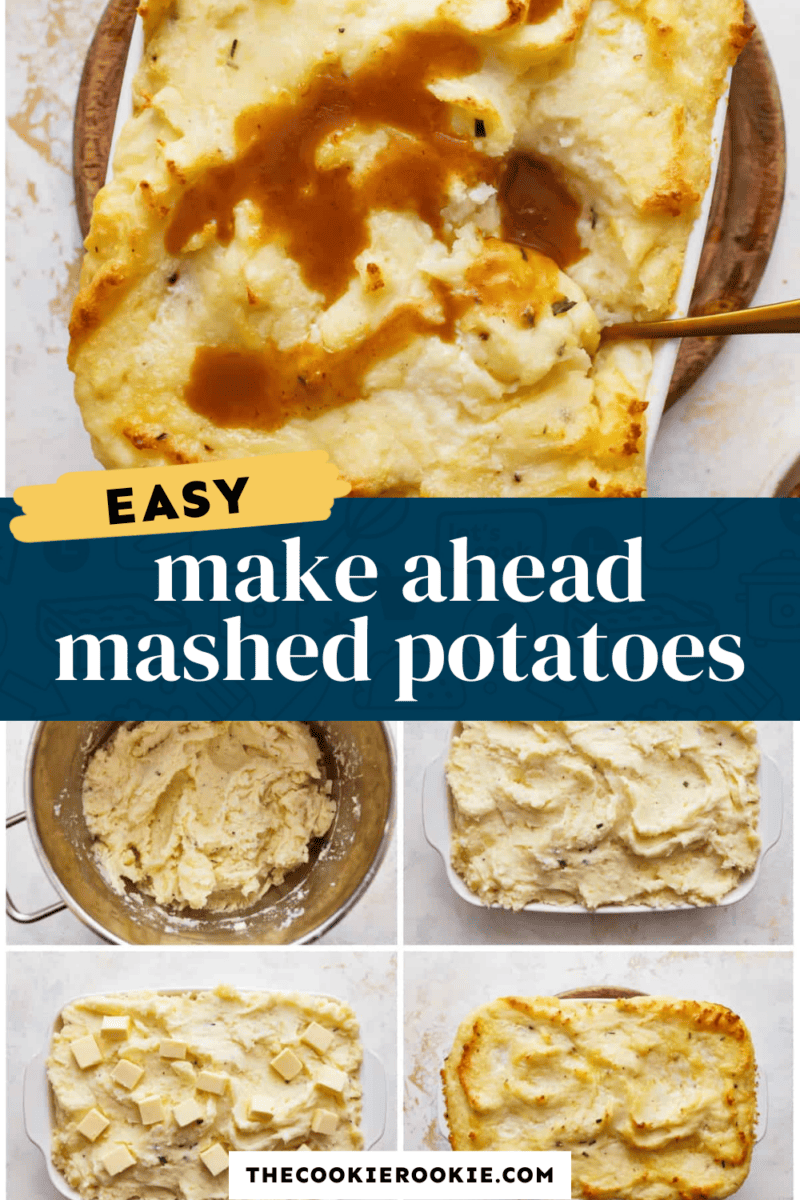Easy make ahead mashed potatoes.