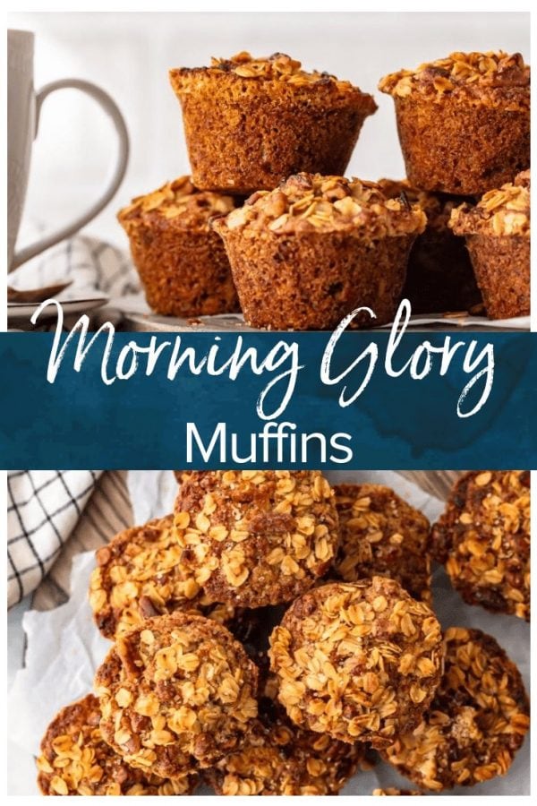 Morning Glory Muffins are the perfect healthy breakfast muffins. This morning glory muffin recipe is filled with all kinds of good stuff that will help you start the morning right!