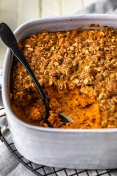 Pumpkin Pie Crumble is the perfect fall dessert recipe. Even better, this easy crumble recipe is sugar free! Make this tasty sugar free dessert for Thanksgiving and beyond!