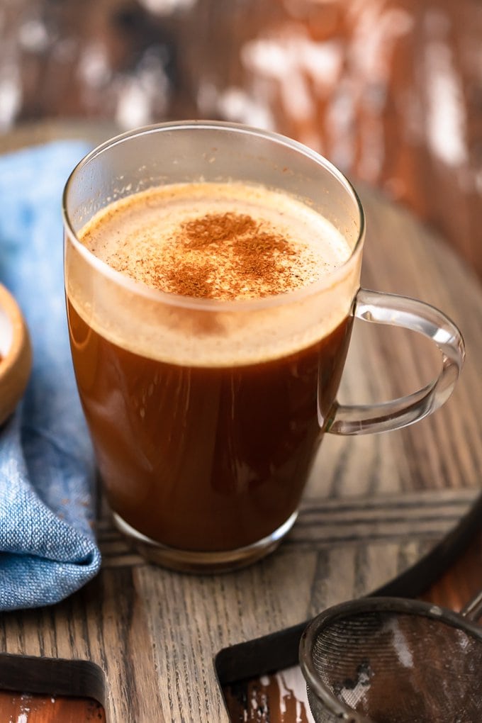 a mug filled with keto coffee