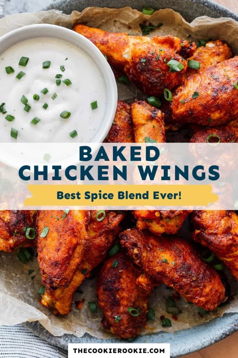 baked chicken wings pinterest collage