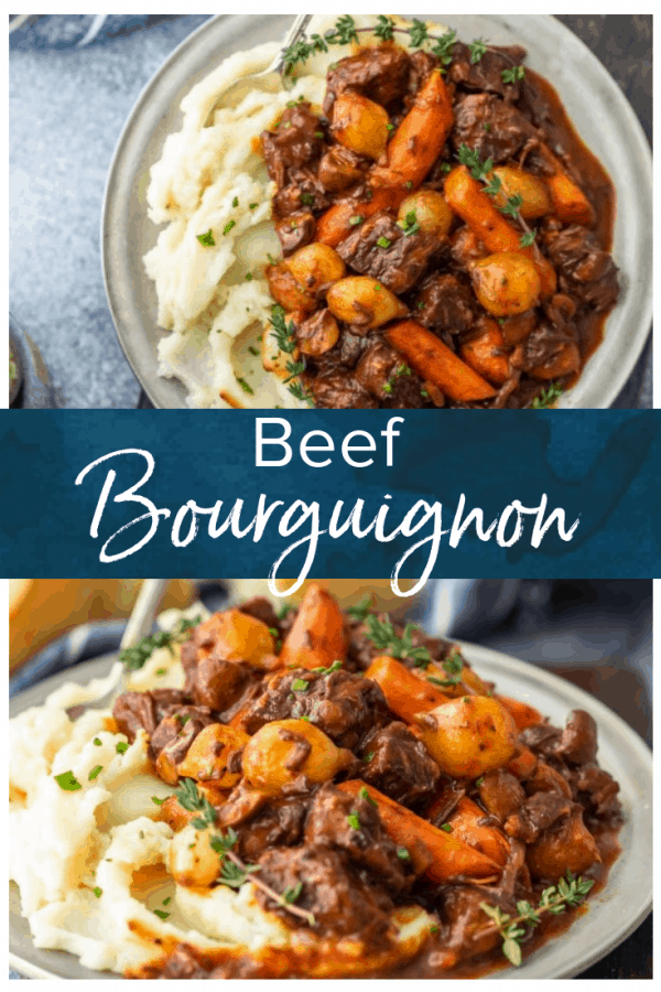 Beef Bourguignon is a delicious beef stew that's perfect for winter meals. Also known as beef burgundy or boeuf bourguignon, this dish is hearty & filling.