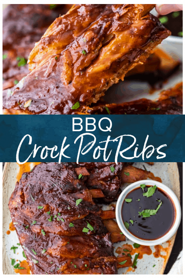 Crock Pot Ribs are an easy way to make the most delicious ribs for any occasion. This slow cooker ribs recipe is so simple! You can cook these crock pot BBQ ribs stress-free, and they'll come out super tender and flavorful.