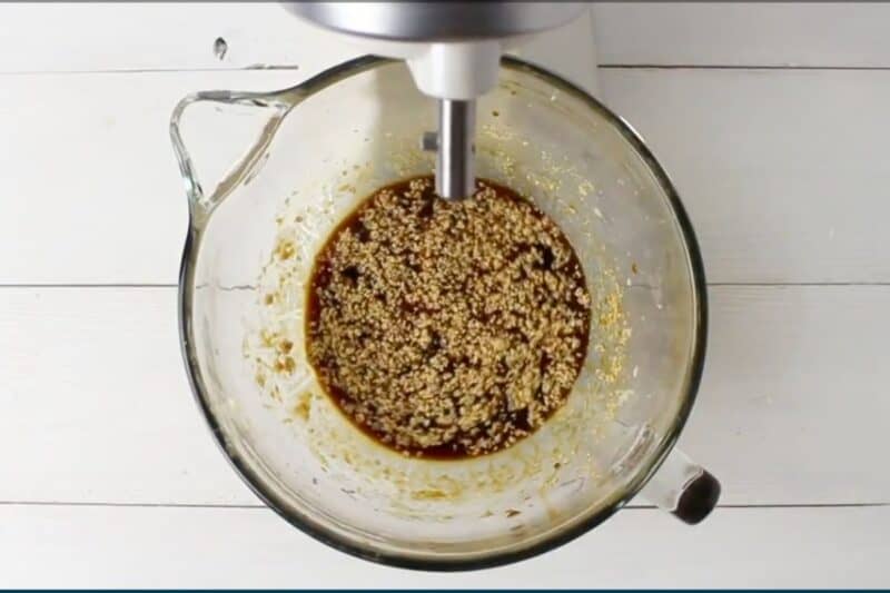 added molasses mixture and stir well