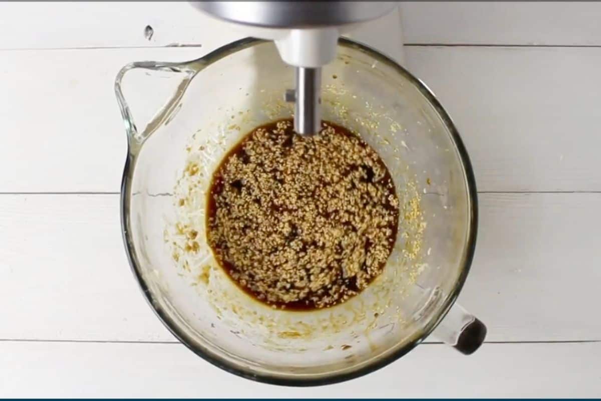 added molasses mixture and stir well