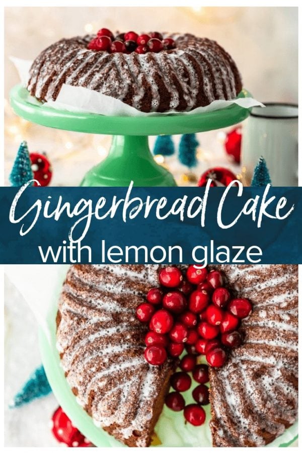 Gingerbread loaf is a must make this holiday season! Nothing says Christmas like gingerbread, so this delightful Gingerbread Cake recipe is exactly what you need. Top this tasty Christmas dessert with a lemon glaze to finish it off!