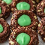 Chocolate Mint Cookies are a fresh and flavorful mint chocolate treat. These Creme de Menthe Thumbprint Cookies are just perfect for winter, and especially Christmas!