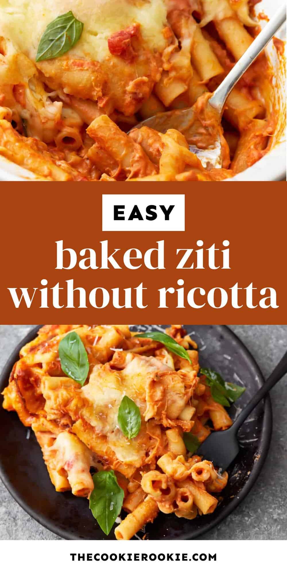 Baked Ziti Recipe without Ricotta The Cookie Rookie®